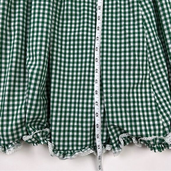 Victorian Choice Dickens Christmas Caroler Costume Civil War Pioneer Plaid Dress - Picture 8 of 8